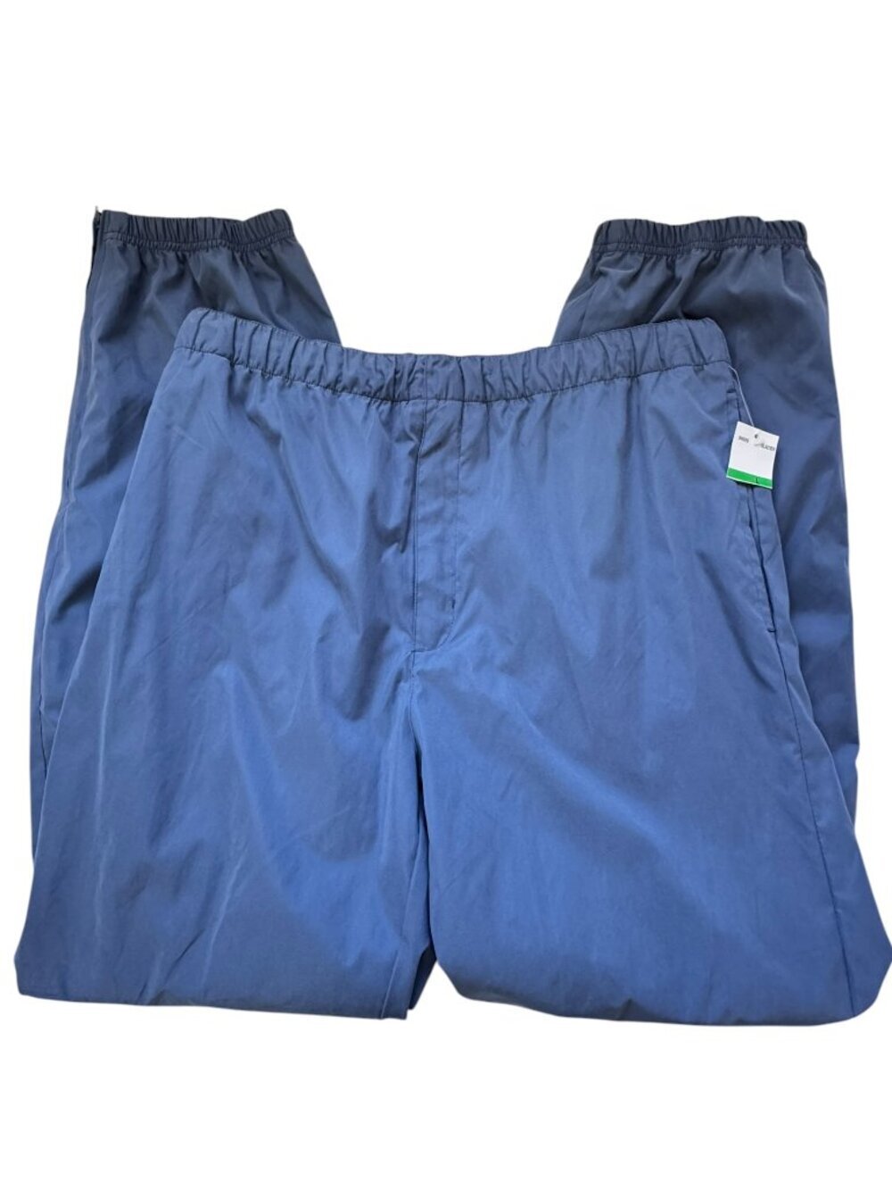 NEW Vintage Weatherproof Performance Men's Nylon Blend Joggers Blue Zip Fly L - Picture 2 of 11